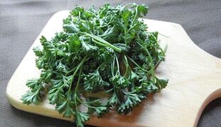 Parsley treats male prostatitis