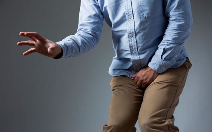 Groin pain with prostatitis